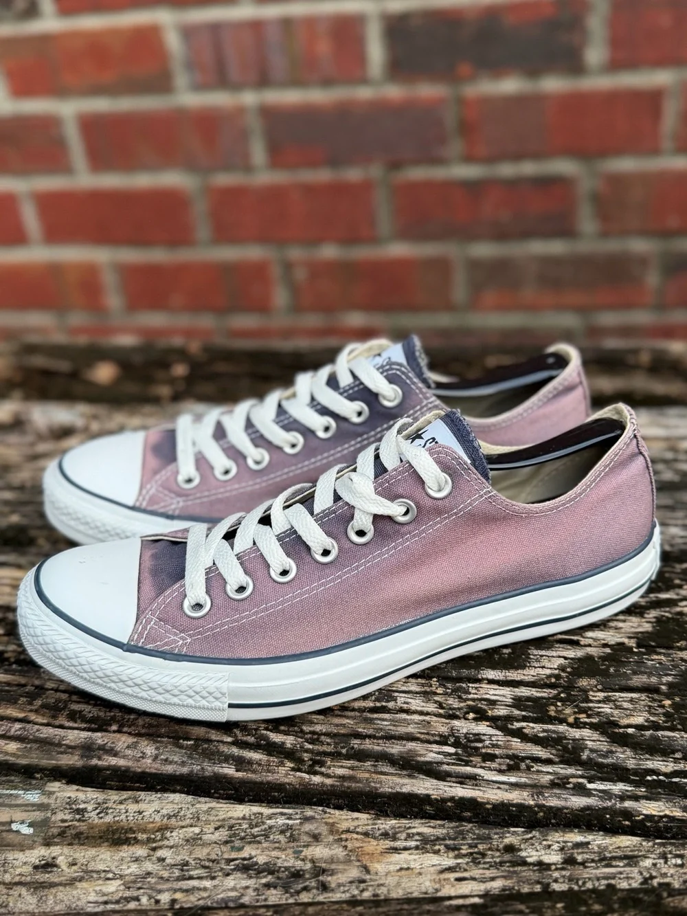 Converse Chuck Taylor All Star Unisex M-9 W-11 Blue Low Top Canvas Sneakers X2 - Picture 10 of 14